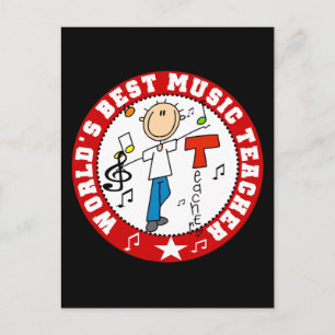 Leraar van de Muziek van de wereld de Beste Briefkaart