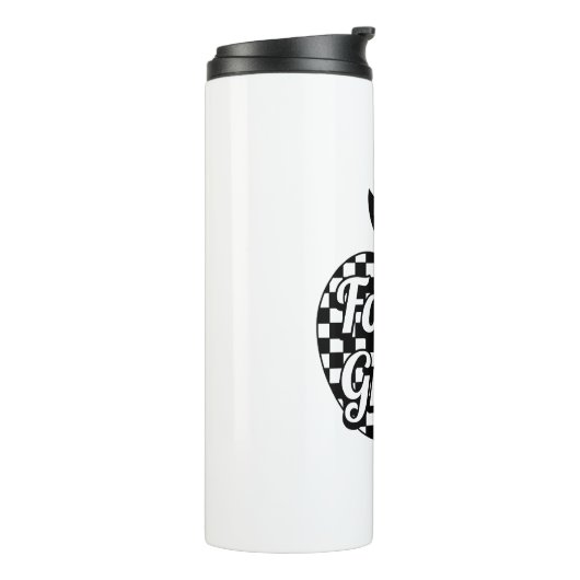 Leraar van de vierde klas checkte Apple Thermosbeker (Gedraaid links)