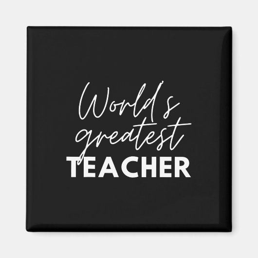 Leraar Van De Wereld Grappige Trots Docent Waarder Magneet (Voorkant)