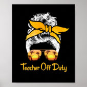 Leraar van dienst Bun Beach Sunset Teacher Poster (Voorkant)