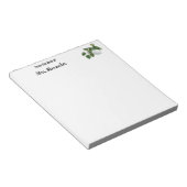 Leraar van het bureau van de botanische Waterverf Notitieblok (Schuin)