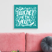 Leraar van het Jaar Canvas Afdruk (Insitu (Woonkamer))
