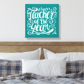 Leraar van het Jaar Canvas Afdruk (Insitu (Slaapkamer))