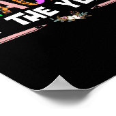 Leraar van het Jaar Feestcadeau Leraar Waardering Poster (Hoek)