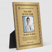 Leraar van het jaar Foto Gold Award - Persoonlijk Fotoplaat (Zijkant)