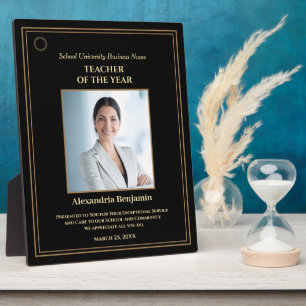 Leraar van het jaar Foto Gold Personalize Award Fotoplaat