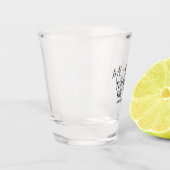 Leraar van het Jaar Gepersonaliseerde Moderne Teks Shot Glas (Links)