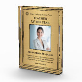 Leraar van het jaar Gold Award - Logo personaliser Fotoblokken (Rechts)