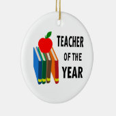 leraar van het jaar keramisch ornament (Rechts)