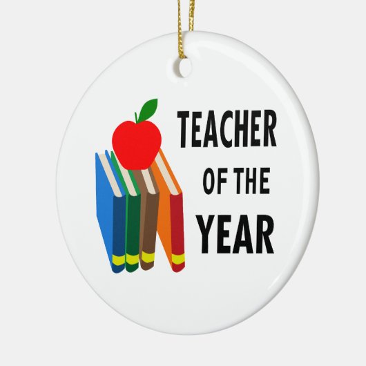 leraar van het jaar keramisch ornament (Links)