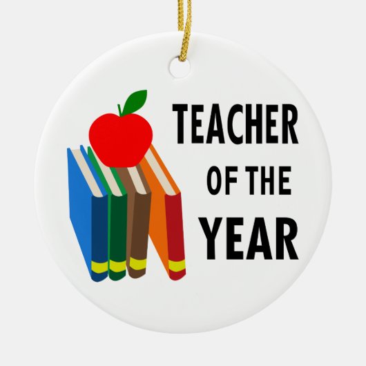 Leraar van het Jaar Keramisch Ornament (Voorkant)