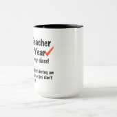 Leraar van het jaar Koffie Mok (Midden)