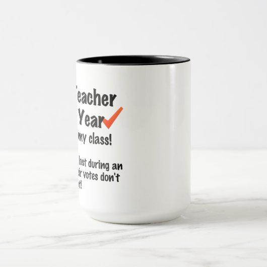 Leraar van het jaar Koffie Mok (Midden)