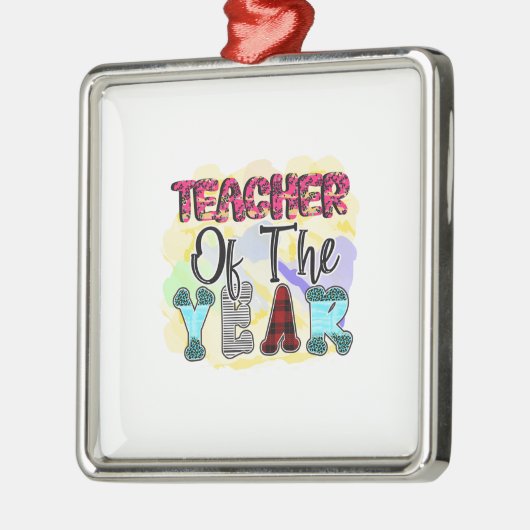 leraar van het jaar metalen ornament (Links)