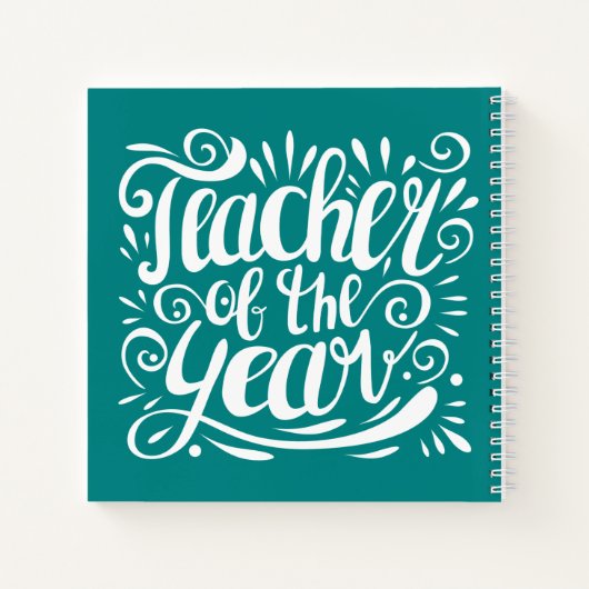 Leraar van het Jaar Notitieboek (Achterkant)