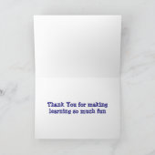 ***** LERAAR VAN HET JAAR **** OP JE VERJAARDAG KAART (Binnen)