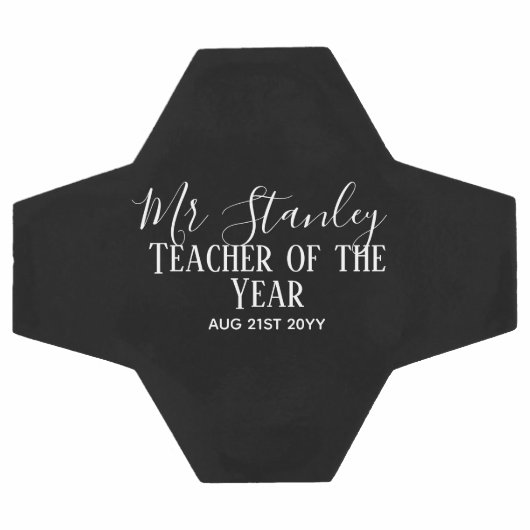 Leraar van het Jaar Persoonlijk Moderne Tekst Cade Voetbal (Enkel)