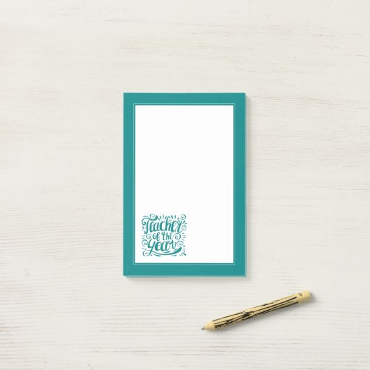 Leraar van het Jaar Post-it® Notes (Op bureau)