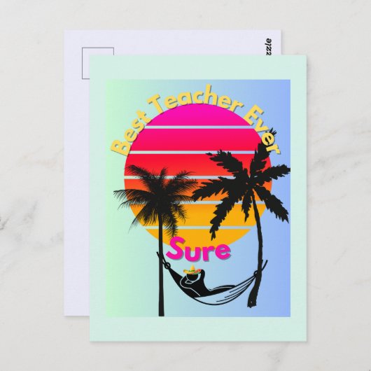 Leraar van het Jaar: Zeker Briefkaart (Voorkant / Achterkant)