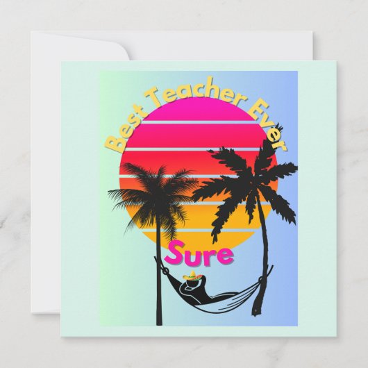 Leraar van het Jaar: Zeker Kaart (Voorkant)