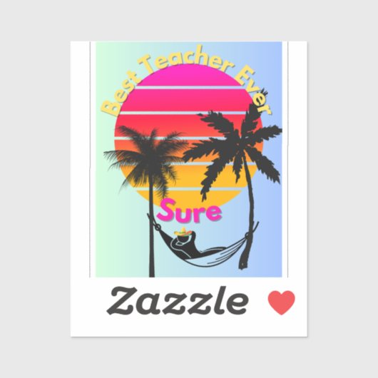 Leraar van het jaar: zeker sticker (Vel)