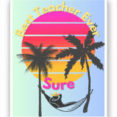 Leraar van het jaar: zeker sticker (Voorkant)