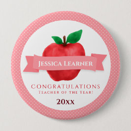 Leraar van het themajaar Apple Ronde Button 4,0 Cm