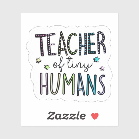 Leraar van kleine mensen sticker (Vel)