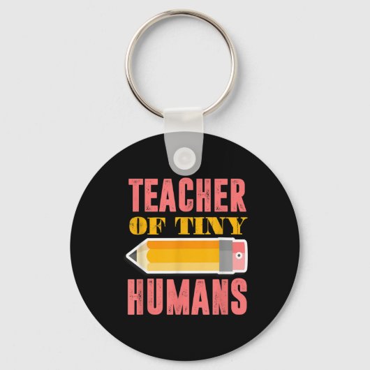 Leraar van kleine mensheid Funny kleuterschool Sleutelhanger (Voorkant)