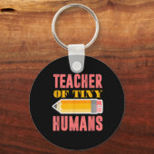 Leraar van kleine mensheid Funny kleuterschool Sleutelhanger (Voorkant)