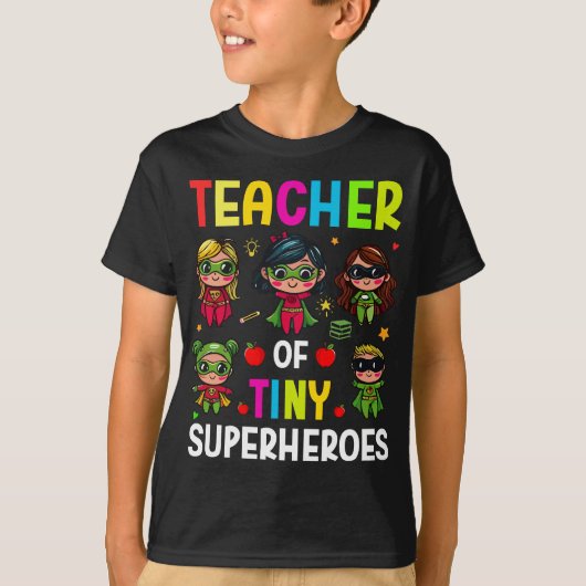 Leraar van kleine superhelden t-shirt (Voorkant)