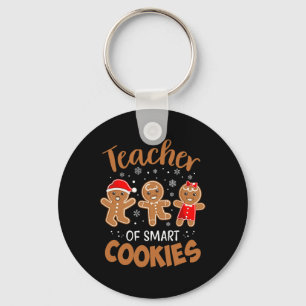 Leraar van slimme koekjes gemberbrood Kerstthee Sleutelhanger