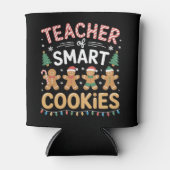 Leraar van slimme koekjes kerst gingerbread blikjeskoeler (Voorkant)