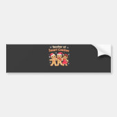 Leraar van Slimme Koekjes Leert Kerst Ginger Bumpersticker (Voorkant)