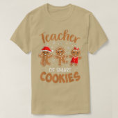 Leraar van Smart Cookies Gingerbrood kerstthee T-shirt (Design voorkant)