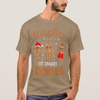 Leraar van Smart Cookies Gingerbrood kerstthee T-shirt