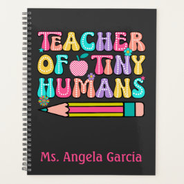 Leraar van Tiny Human Terug naar School Planner