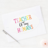 LERAAR VAN TINY HUMANS OVALE STICKER (Envelop)