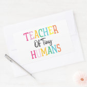 LERAAR VAN TINY HUMANS RECHTHOEKIGE STICKER (Envelop)