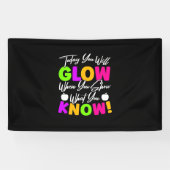 Leraar vandaag ga je gloeien spandoek (Horizontaal)