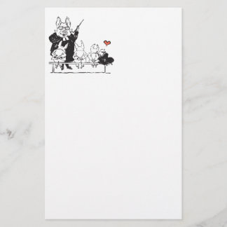 leraar varken met studenten briefpapier