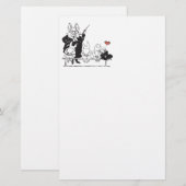 leraar varken met studenten briefpapier (Voorkant / Achterkant)