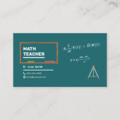 Leraar Vergelijkingen & Compas Wiskunde Visitekaartje (Voorkant)