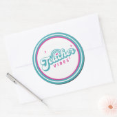 Leraar Vibes Classic Round Sticker (Envelop)