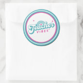 Leraar Vibes Classic Round Sticker (Tas)