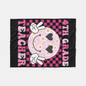 Leraar Vierde Klas Ck Terug Naar School Daisy Glim Fleece Deken (Voorkant (Horizontaal))