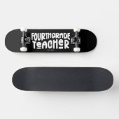 Leraar Vierde Klas Eenvoudig Retro Maatwerk Persoonlijk Skateboard (Horizontaal)