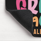 Leraar Vierde Klas Kleurrijke Tekst  Muismat (Hoek)