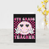 Leraar vierde klas terug naar school madeliefje gl kaart (Gele Bloem)