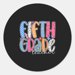 Leraar vijfde leerjaar Leraren vijfde leerjaar Ter Ronde Sticker